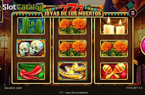 Скрин2. 777 - Joyas De Los Muertos слот