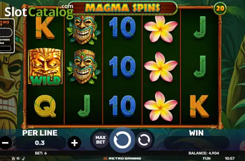 Скрин2. Magma Spins слот