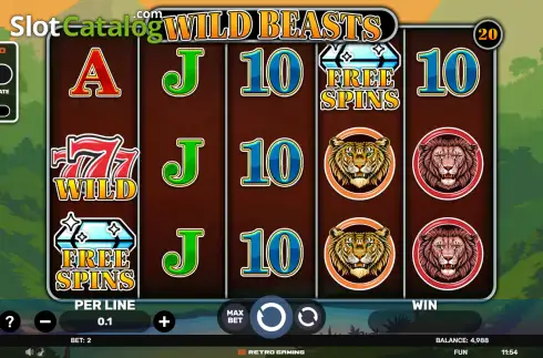 Скрин2. Wild Beasts слот