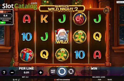 Скрин2. Santa's Wild Night 2 слот