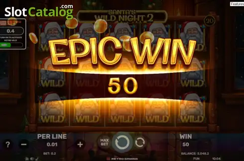 Скрин3. Santa's Wild Night 2 слот