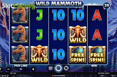 Скрин2. Wild Mammoth слот