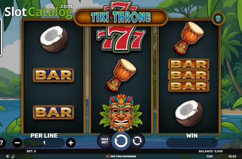 Скрин2. 777 - Tiki Throne слот
