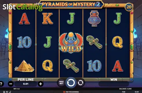 Скрин2. Pyramids of Mystery 2 слот