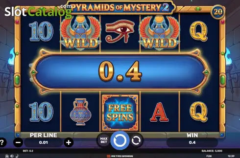 Скрин3. Pyramids of Mystery 2 слот