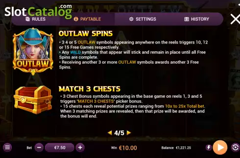 Скрин8. Deadly Outlaw (Fine Edge Gaming) слот