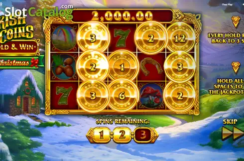 Скрин3. Irish Coins Hold & Win Christmas слот