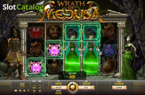 Скрин4. Wrath of Medusa слот
