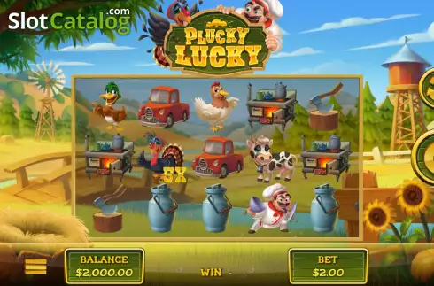 Скрин2. Plucky Lucky слот