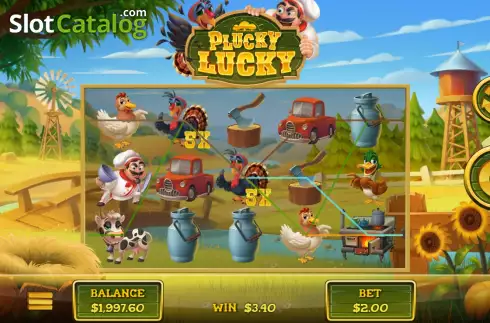 Скрин3. Plucky Lucky слот
