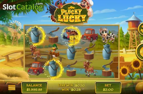 Скрин4. Plucky Lucky слот