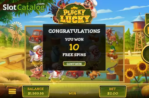Скрин5. Plucky Lucky слот