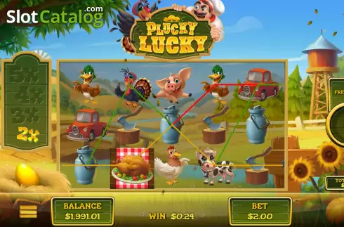 Скрин6. Plucky Lucky слот