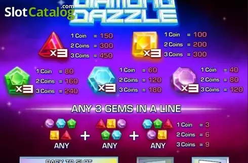 Скрин2. Diamond Dazzle слот