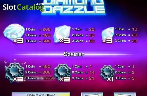 Скрин3. Diamond Dazzle слот