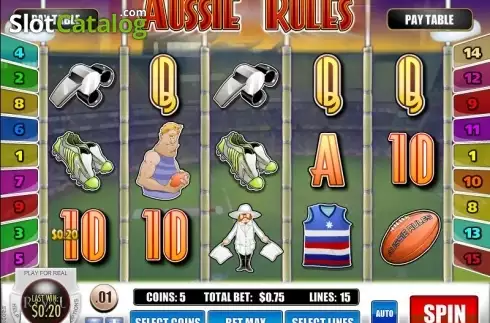 Скрин5. Aussie Rules слот