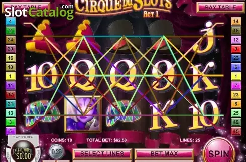 Скрин4. Cirque du Slots слот