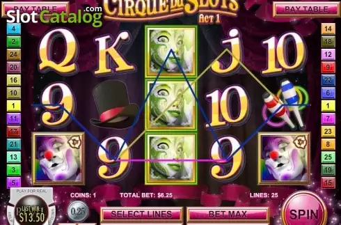 Скрин6. Cirque du Slots слот