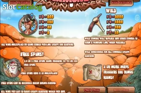 Скрин3. Diamonds Downunder слот