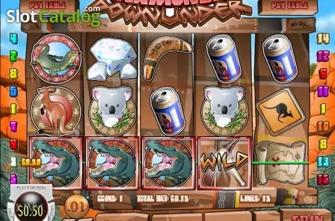 Скрин5. Diamonds Downunder слот