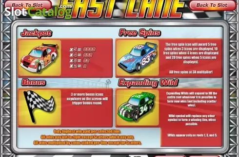 Скрин3. Fast Lane (Rival Gaming) слот