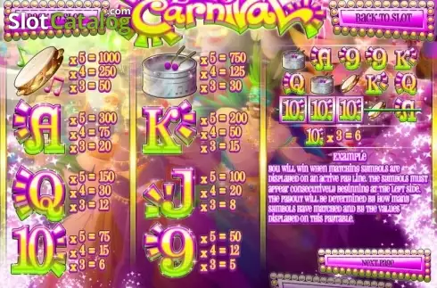 Скрин2. Wild Carnival слот