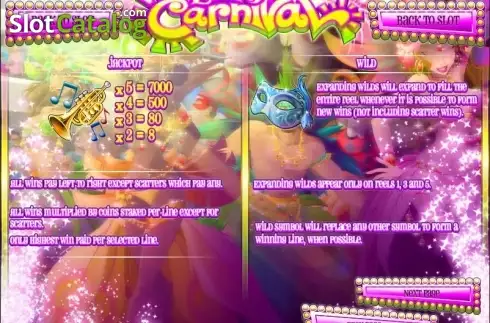 Скрин3. Wild Carnival слот