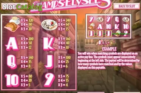 Скрин2. Champs Élysées слот
