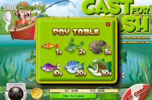 Скрин2. Cast for Cash Scratch and Win слот