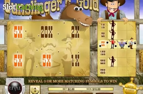 Скрин3. Gunslingers Gold Scratch and Win слот