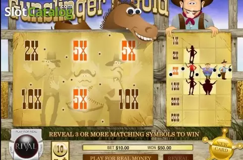Скрин4. Gunslingers Gold Scratch and Win слот