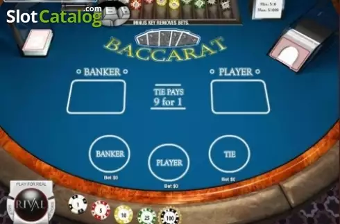 Скрин3. Baccarat (Rival) слот