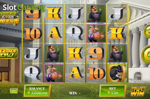 Скрин2. Bankers Gone Bonkers слот