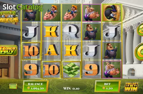 Скрин3. Bankers Gone Bonkers слот