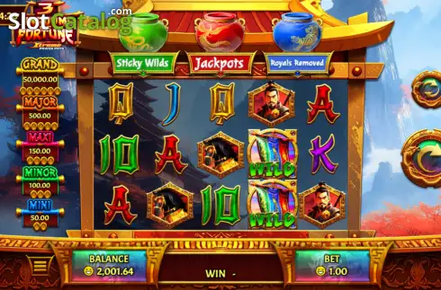 Скрин2. 3 Kingdoms of Fortune слот