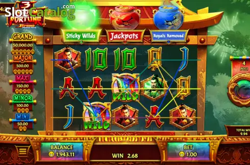Скрин3. 3 Kingdoms of Fortune слот