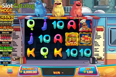 Скрин2. Hungry Hogs слот