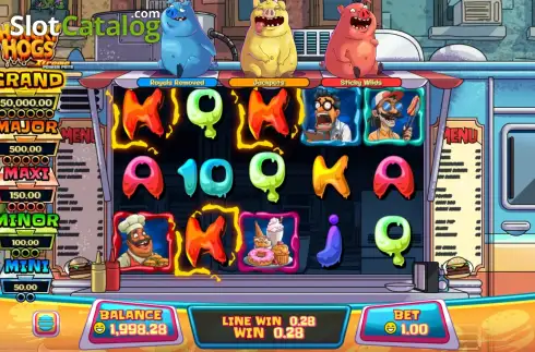 Скрин3. Hungry Hogs слот