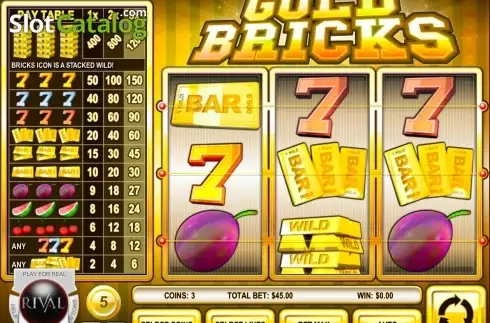 Скрин2. Gold Bricks слот