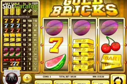 Скрин3. Gold Bricks слот