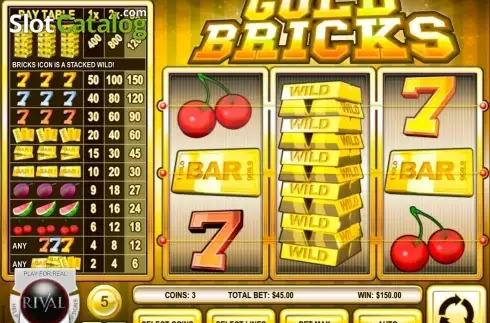 Скрин6. Gold Bricks слот