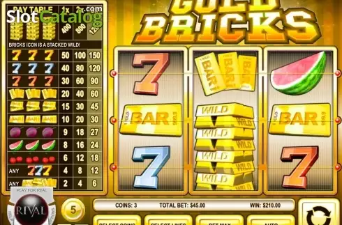 Скрин7. Gold Bricks слот