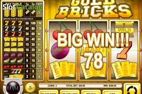 Скрин8. Gold Bricks слот
