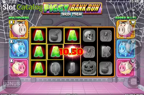 Скрин3. Piggy Bank Run - Shriek Streak слот