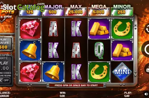 Скрин2. Blazing Fire Pots Hold & Spin слот