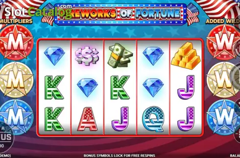 Скрин2. Fireworks of Fortune слот