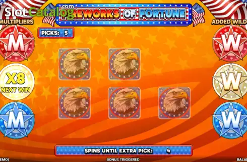 Скрин3. Fireworks of Fortune слот