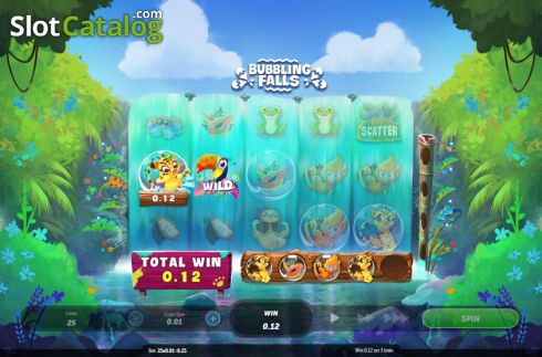 Скрин3. Bubbling Falls слот