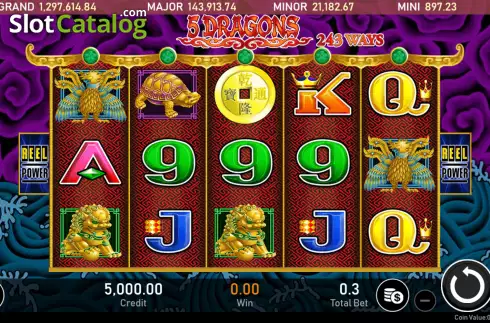 Скрин2. 5 Dragons (Royal Slot Gaming) слот