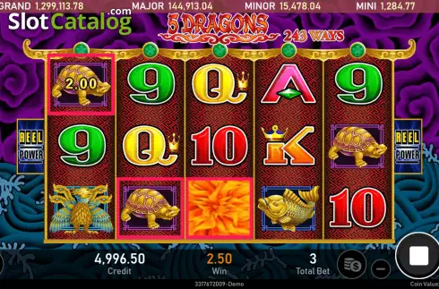 Скрин4. 5 Dragons (Royal Slot Gaming) слот